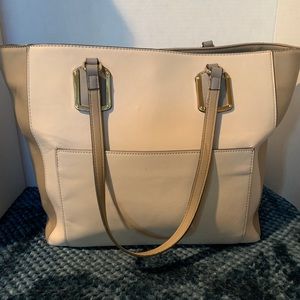 Nine West - Beige and Cream Tote Handbag.